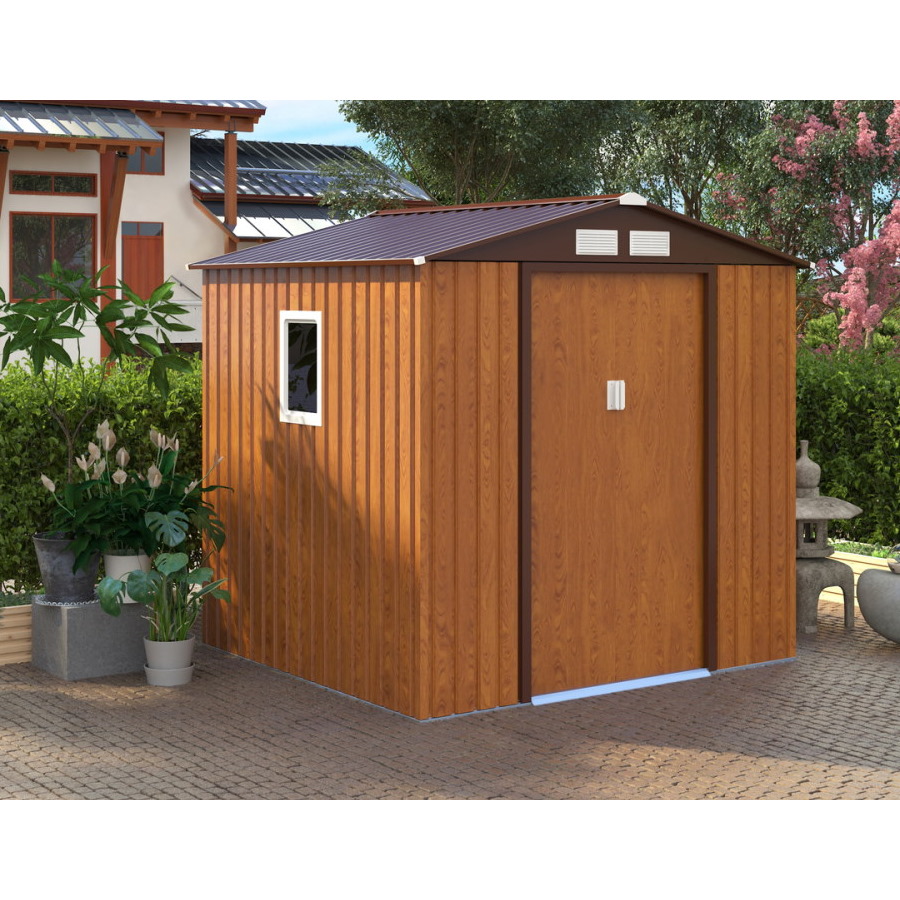 מחסן מתכת Garden Top &lrm;W910 דמוי עץ